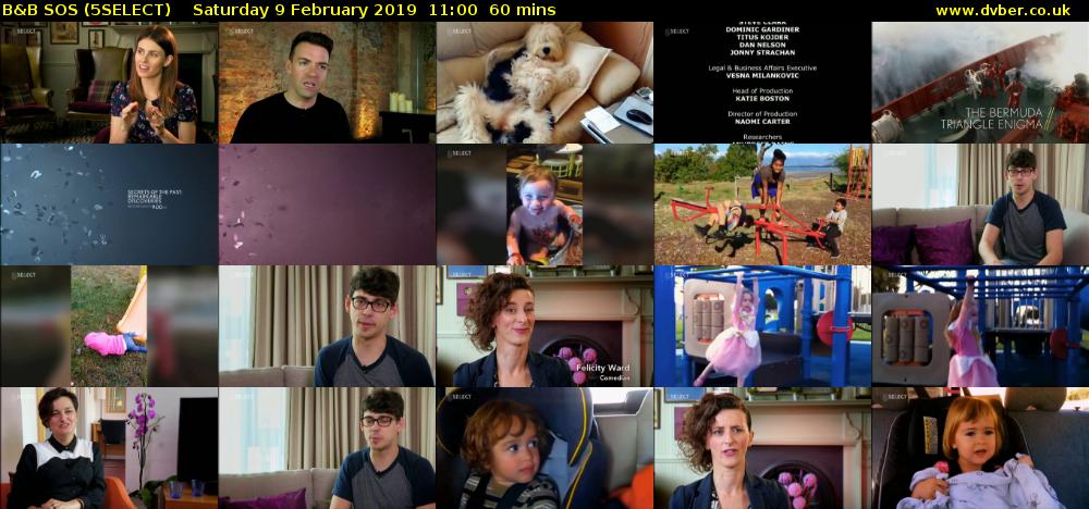 B&B SOS (5SELECT) Saturday 9 February 2019 11:00 - 12:00