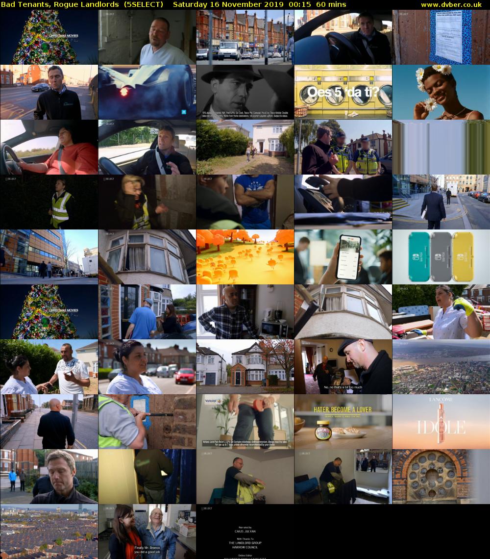 Bad Tenants, Rogue Landlords  (5SELECT) Saturday 16 November 2019 00:15 - 01:15