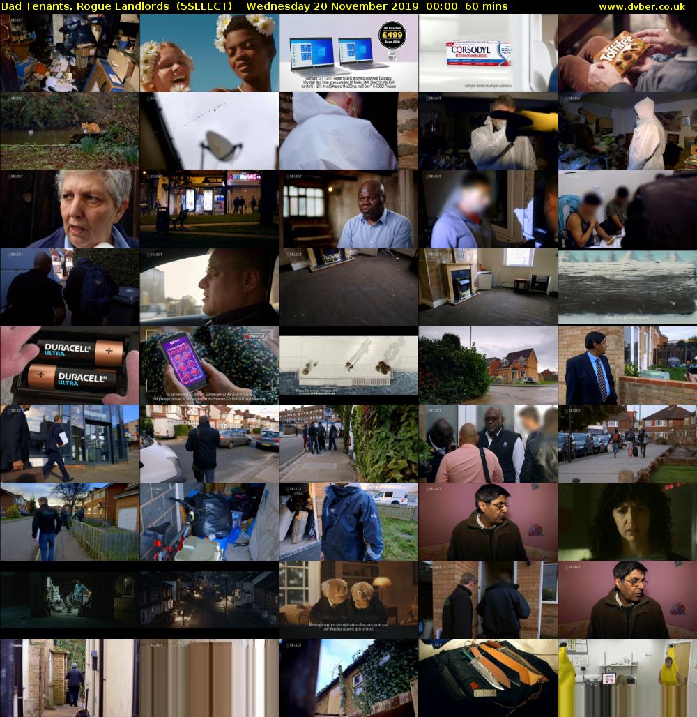 Bad Tenants, Rogue Landlords  (5SELECT) Wednesday 20 November 2019 00:00 - 01:00
