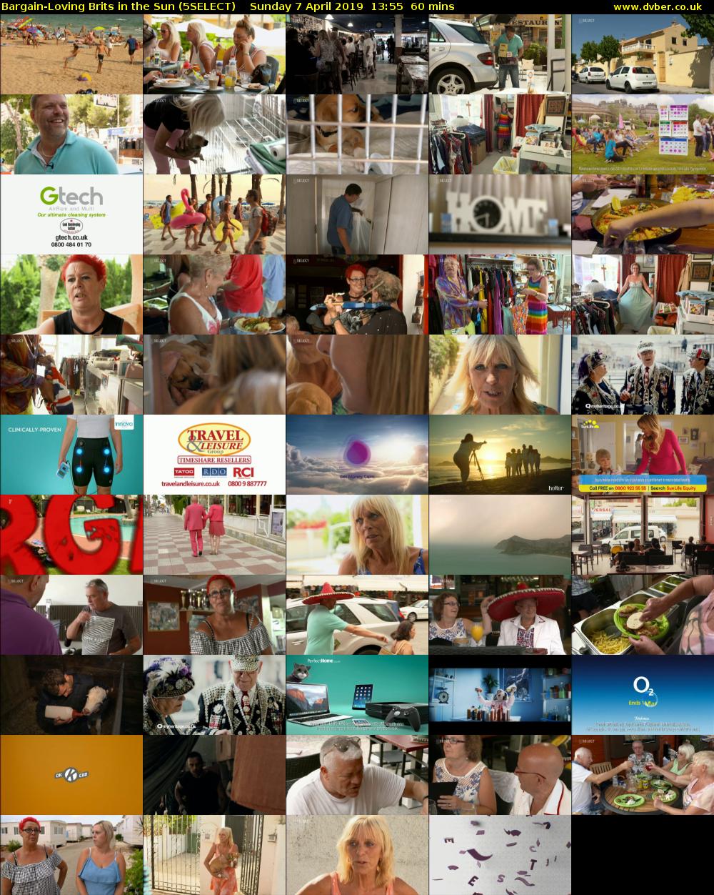 Bargain-Loving Brits in the Sun (5SELECT) Sunday 7 April 2019 13:55 - 14:55