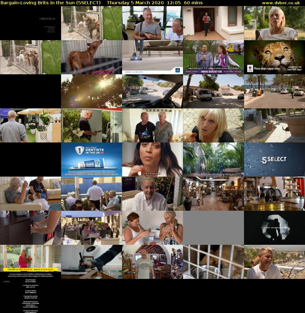 Bargain-Loving Brits in the Sun (5SELECT) Thursday 5 March 2020 12:05 - 13:05