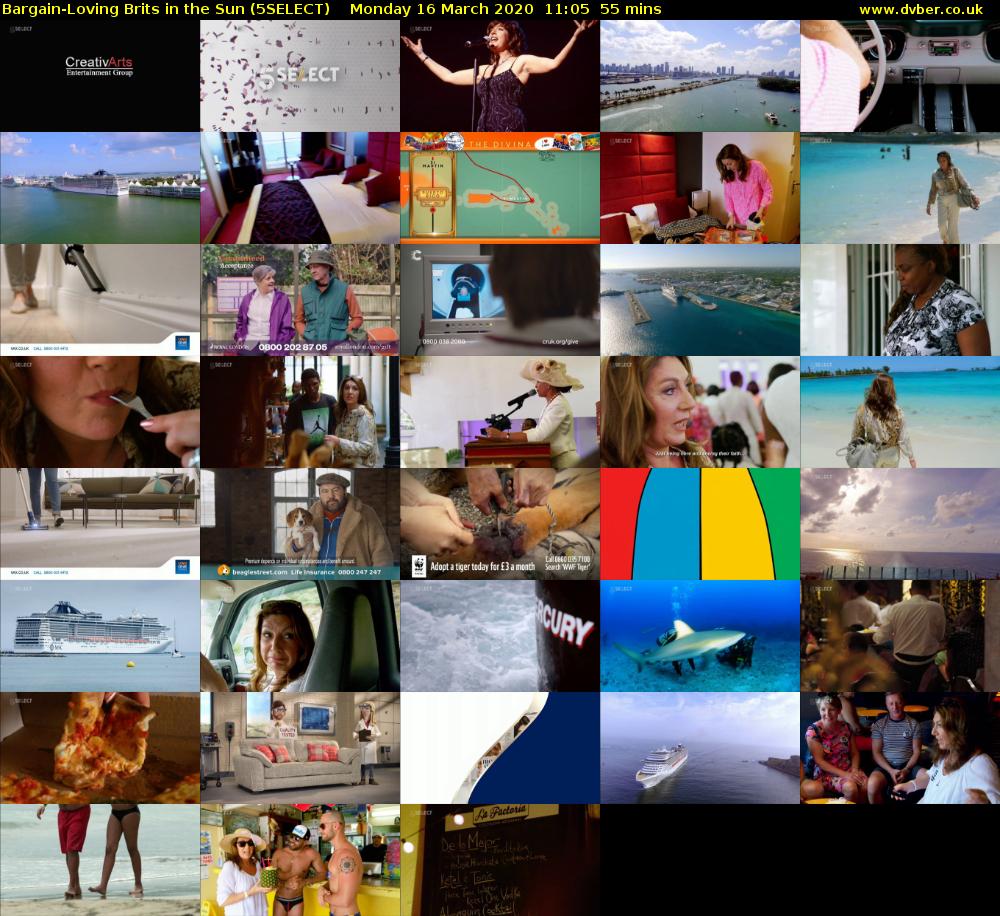 Bargain-Loving Brits in the Sun (5SELECT) Monday 16 March 2020 11:05 - 12:00