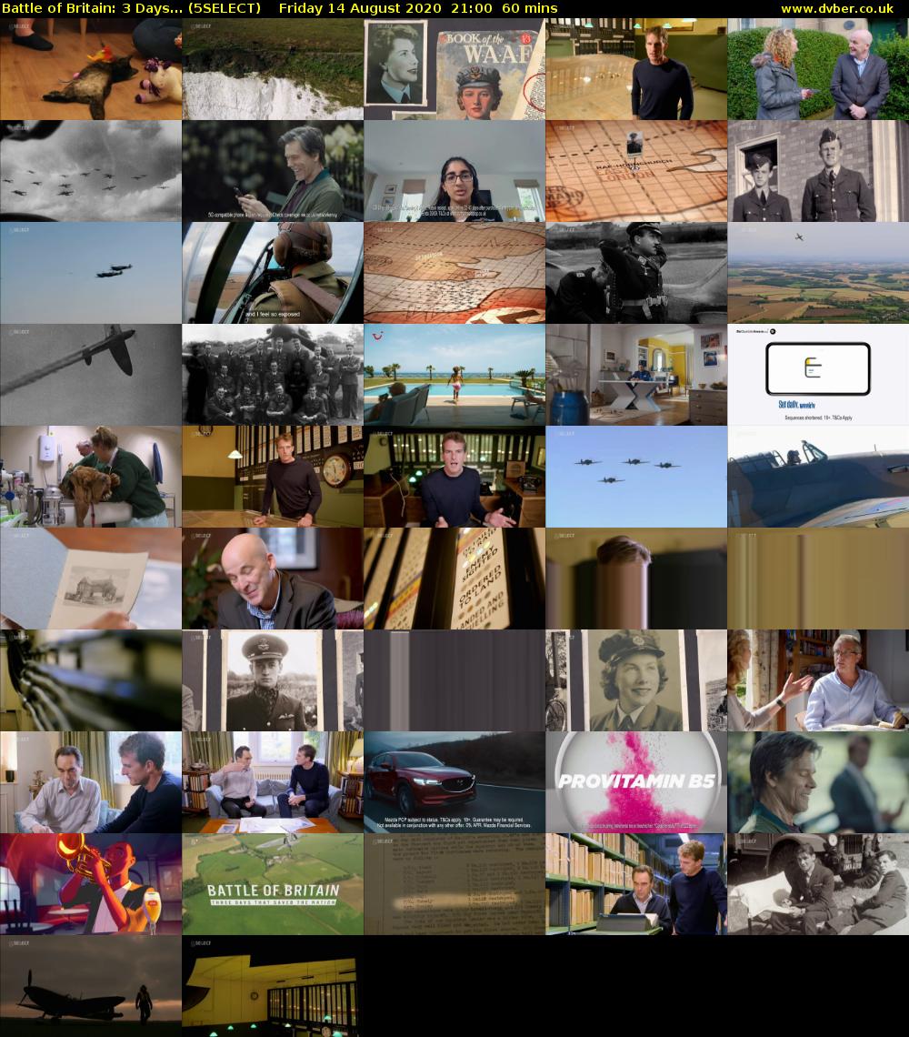 Battle of Britain: 3 Days... (5SELECT) Friday 14 August 2020 21:00 - 22:00