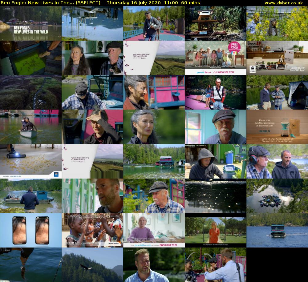 Ben Fogle: New Lives In The... (5SELECT) Thursday 16 July 2020 11:00 - 12:00