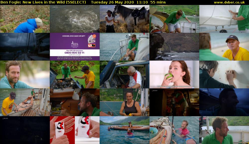 Ben Fogle: New Lives In the Wild (5SELECT) Tuesday 26 May 2020 11:10 - 12:05