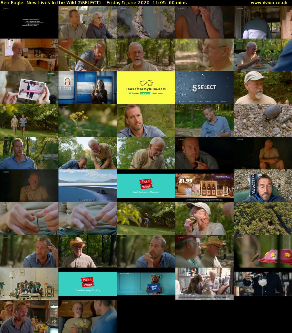 Ben Fogle: New Lives In the Wild (5SELECT) Friday 5 June 2020 11:05 - 12:05