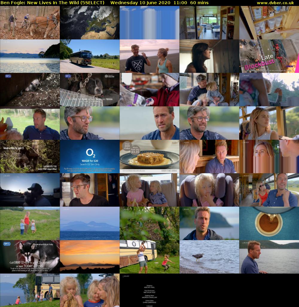 Ben Fogle: New Lives In the Wild (5SELECT) Wednesday 10 June 2020 11:00 - 12:00