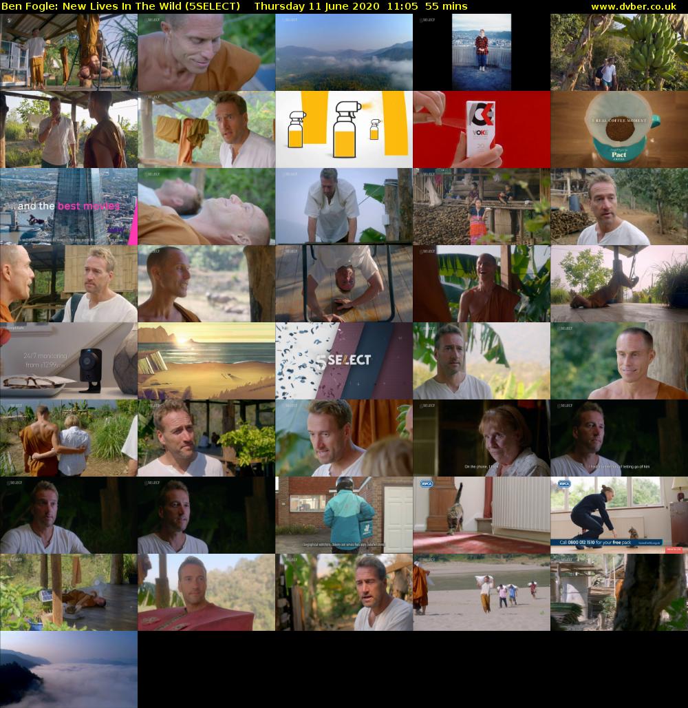 Ben Fogle: New Lives In the Wild (5SELECT) Thursday 11 June 2020 11:05 - 12:00
