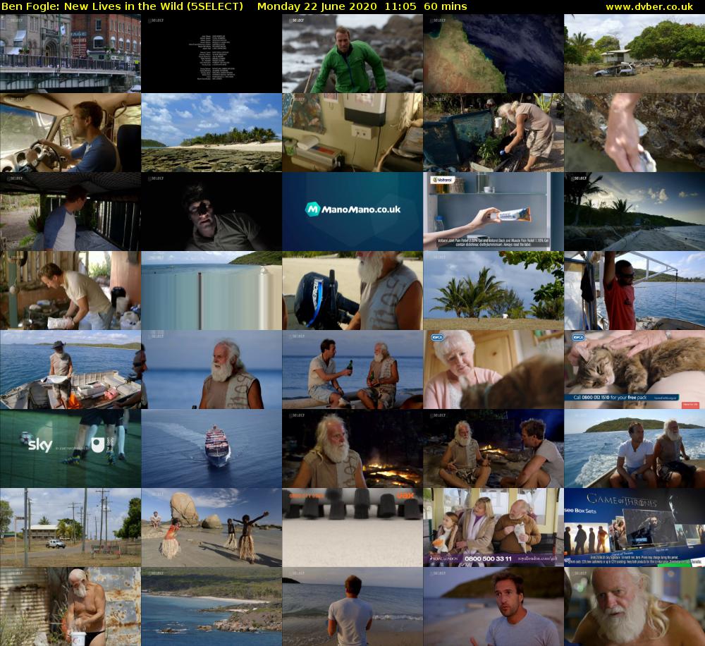 Ben Fogle: New Lives In the Wild (5SELECT) Monday 22 June 2020 11:05 - 12:05
