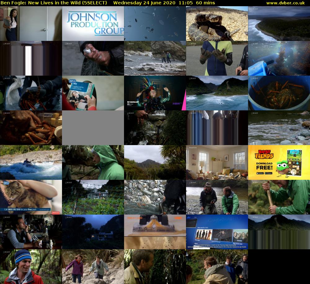 Ben Fogle: New Lives In the Wild (5SELECT) Wednesday 24 June 2020 11:05 - 12:05