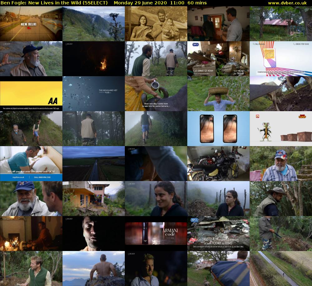 Ben Fogle: New Lives In the Wild (5SELECT) Monday 29 June 2020 11:00 - 12:00
