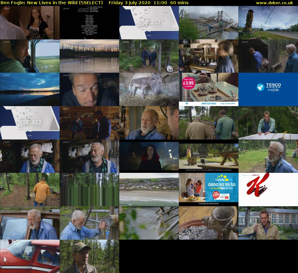 Ben Fogle: New Lives In the Wild (5SELECT) Friday 3 July 2020 11:00 - 12:00