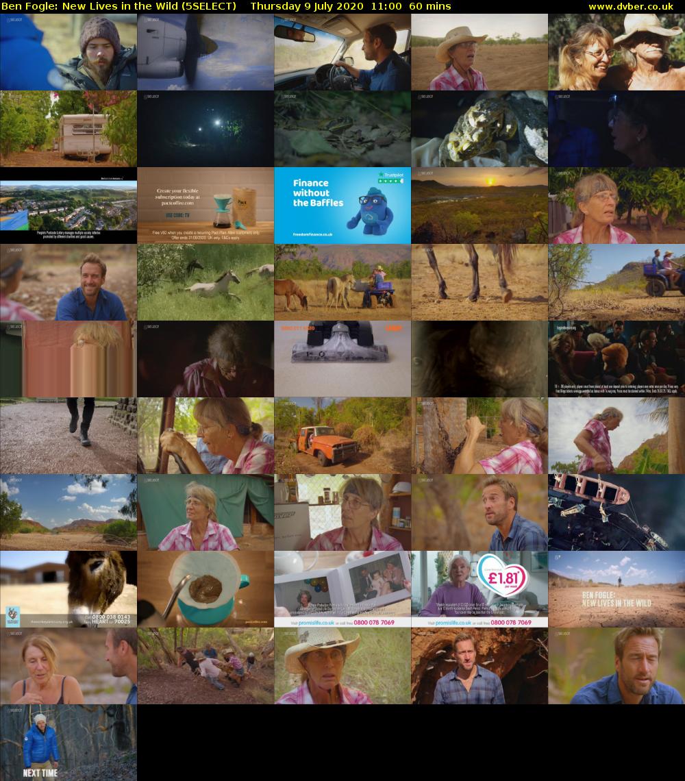 Ben Fogle: New Lives In the Wild (5SELECT) Thursday 9 July 2020 11:00 - 12:00