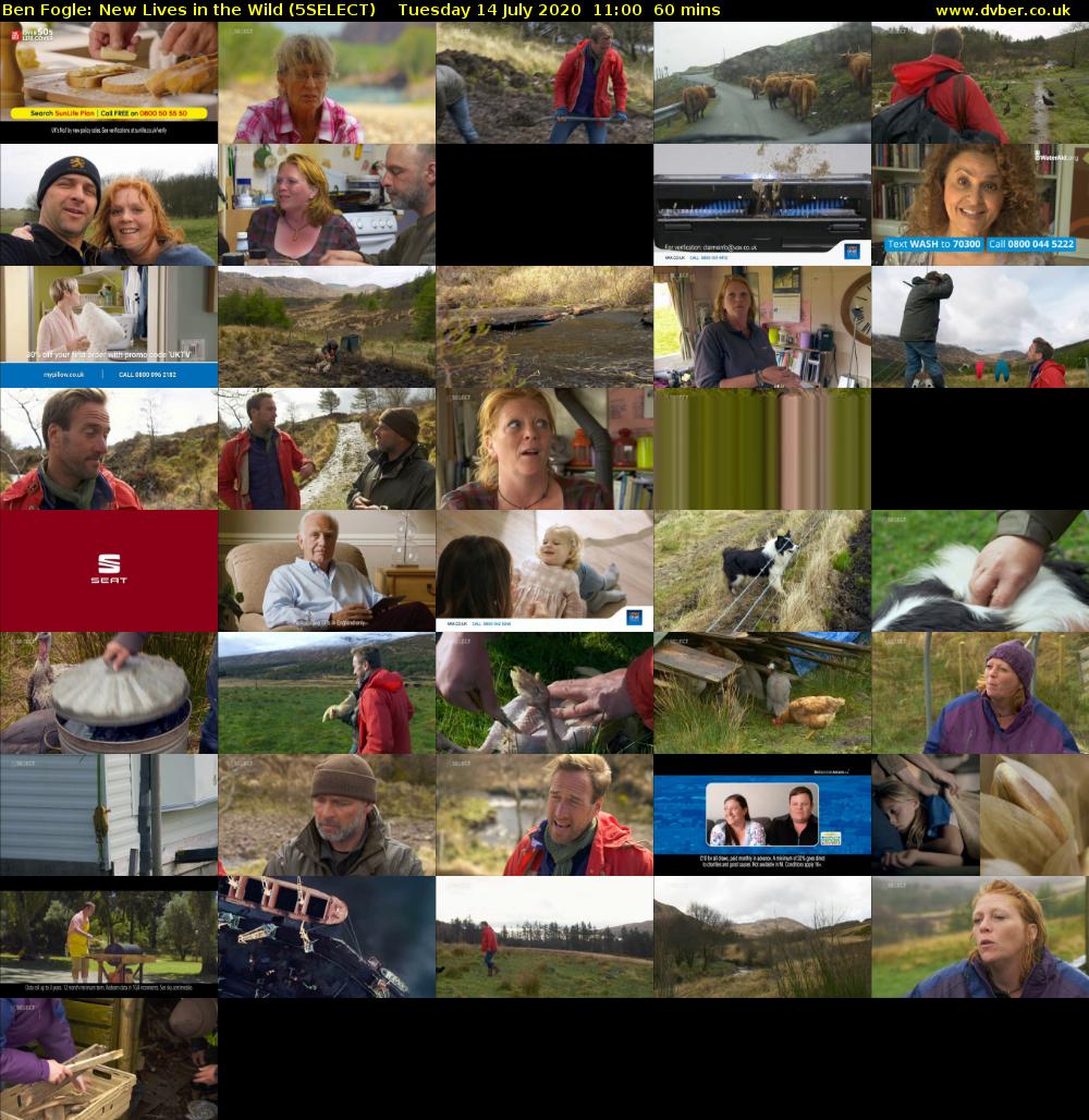 Ben Fogle: New Lives In the Wild (5SELECT) Tuesday 14 July 2020 11:00 - 12:00