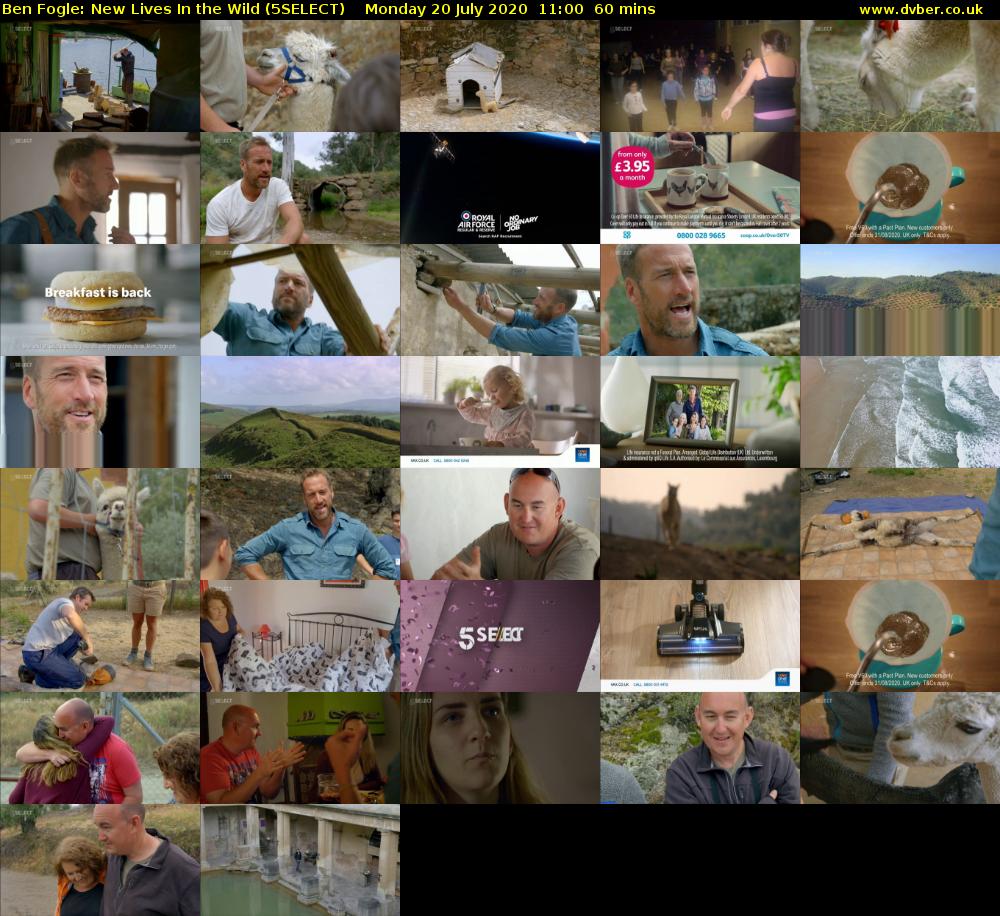 Ben Fogle: New Lives In the Wild (5SELECT) Monday 20 July 2020 11:00 - 12:00