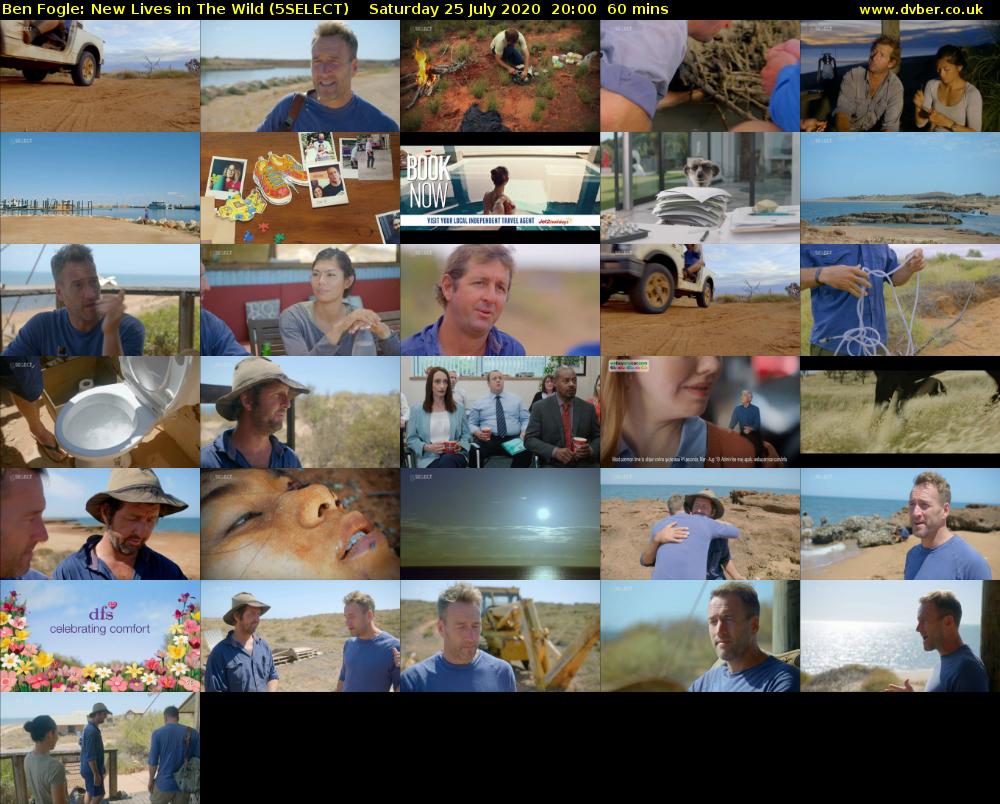 Ben Fogle: New Lives In the Wild (5SELECT) Saturday 25 July 2020 20:00 - 21:00