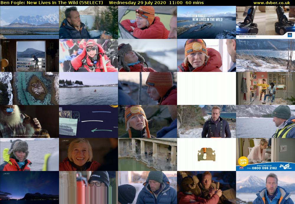 Ben Fogle: New Lives In the Wild (5SELECT) Wednesday 29 July 2020 11:00 - 12:00
