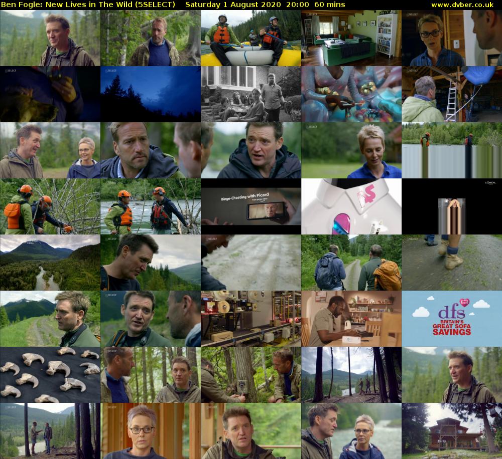 Ben Fogle: New Lives In the Wild (5SELECT) Saturday 1 August 2020 20:00 - 21:00