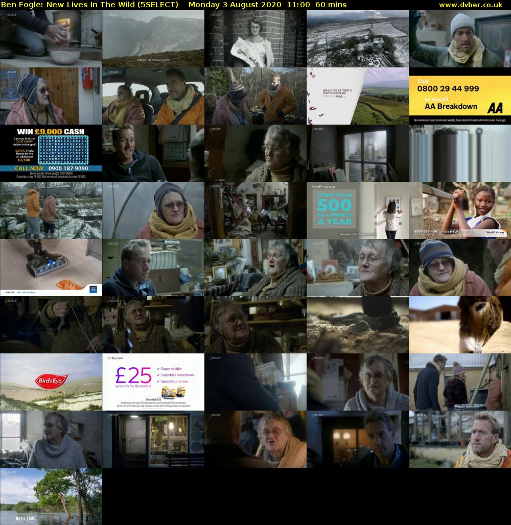 Ben Fogle: New Lives In the Wild (5SELECT) Monday 3 August 2020 11:00 - 12:00