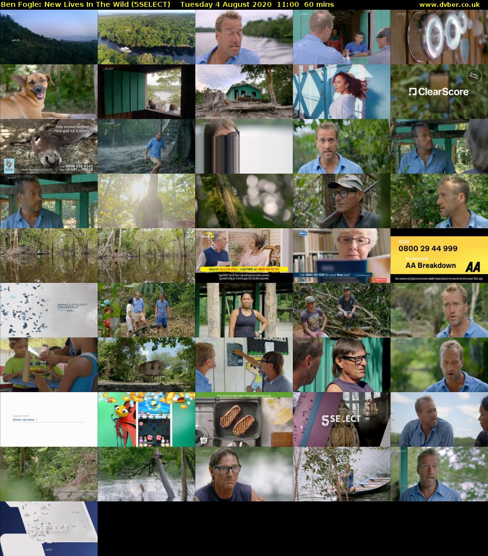 Ben Fogle: New Lives In the Wild (5SELECT) Tuesday 4 August 2020 11:00 - 12:00