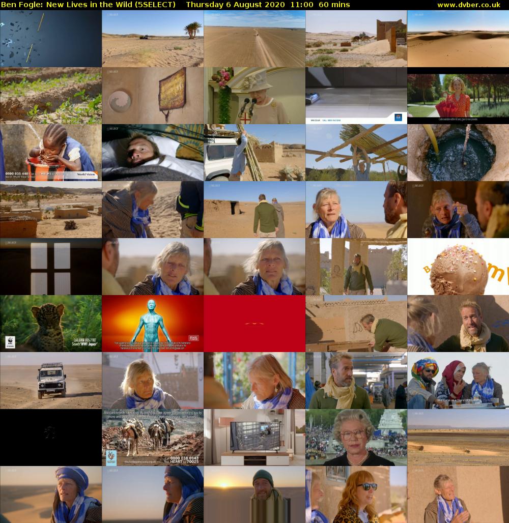 Ben Fogle: New Lives In the Wild (5SELECT) Thursday 6 August 2020 11:00 - 12:00