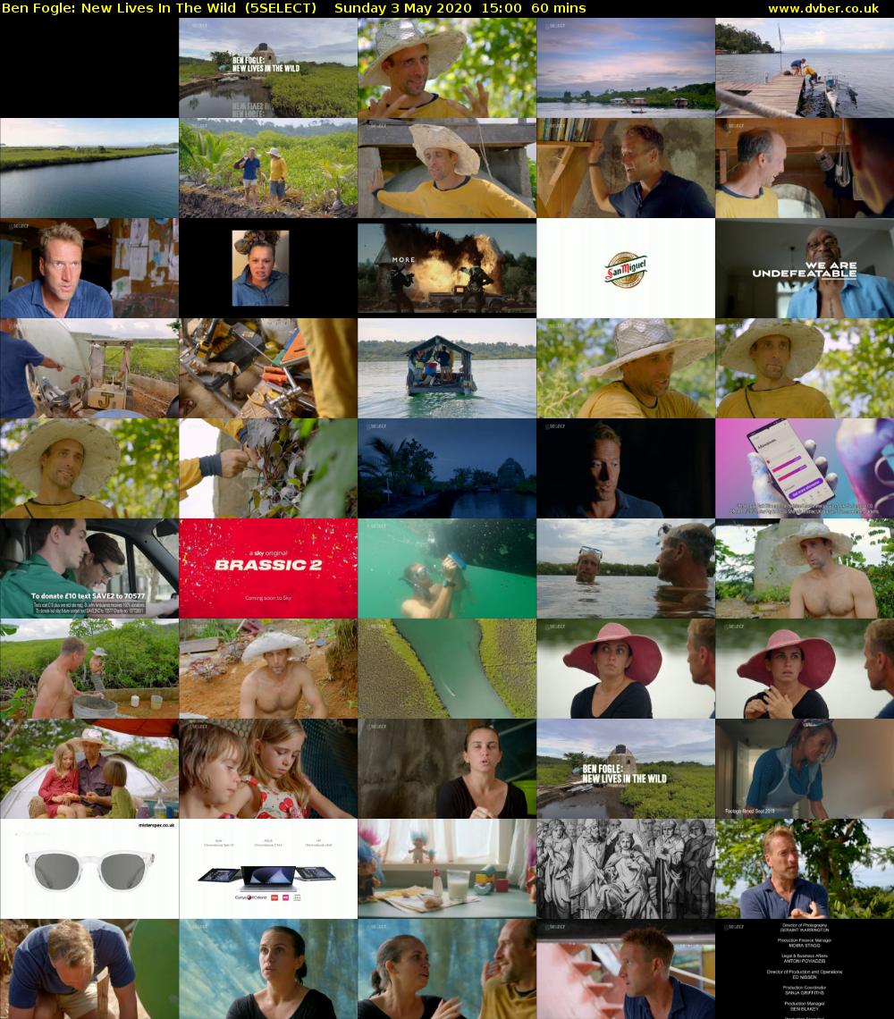 Ben Fogle: New Lives in The Wild  (5SELECT) Sunday 3 May 2020 15:00 - 16:00
