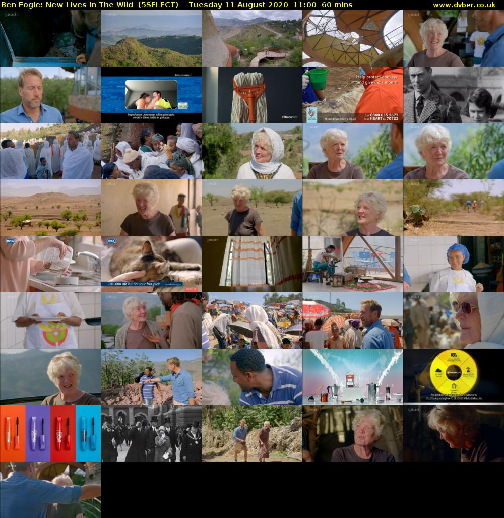 Ben Fogle: New Lives in The Wild  (5SELECT) Tuesday 11 August 2020 11:00 - 12:00