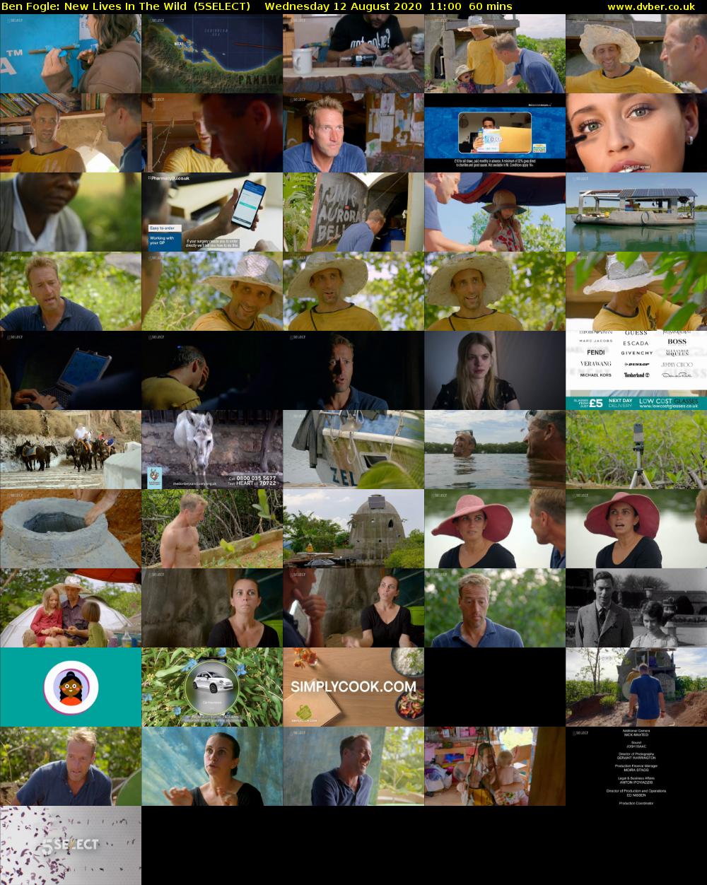 Ben Fogle: New Lives in The Wild  (5SELECT) Wednesday 12 August 2020 11:00 - 12:00