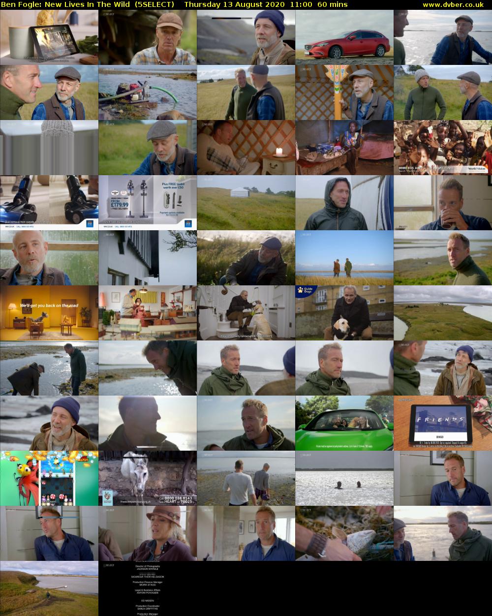 Ben Fogle: New Lives in The Wild  (5SELECT) Thursday 13 August 2020 11:00 - 12:00