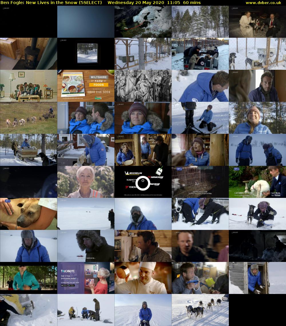 Ben Fogle: New Lives in the Snow (5SELECT) Wednesday 20 May 2020 11:05 - 12:05