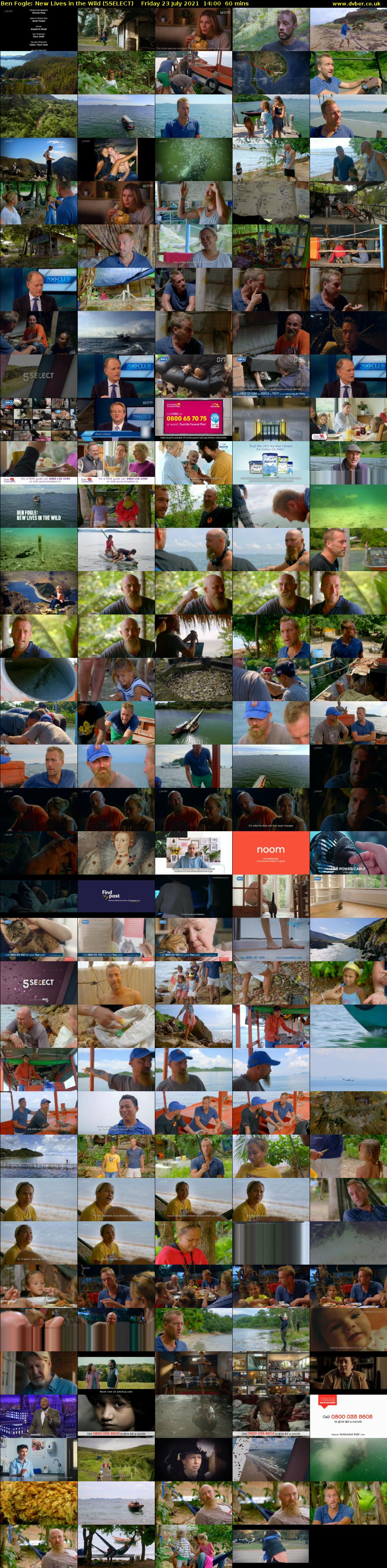 Ben Fogle: New Lives in the Wild (5SELECT) Friday 23 July 2021 14:00 - 15:00