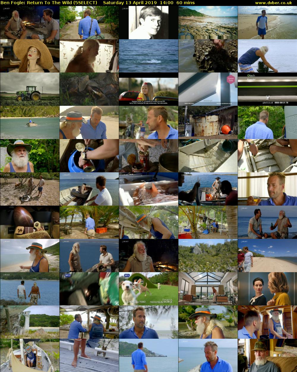 Ben Fogle: Return To The Wild (5SELECT) Saturday 13 April 2019 14:00 - 15:00