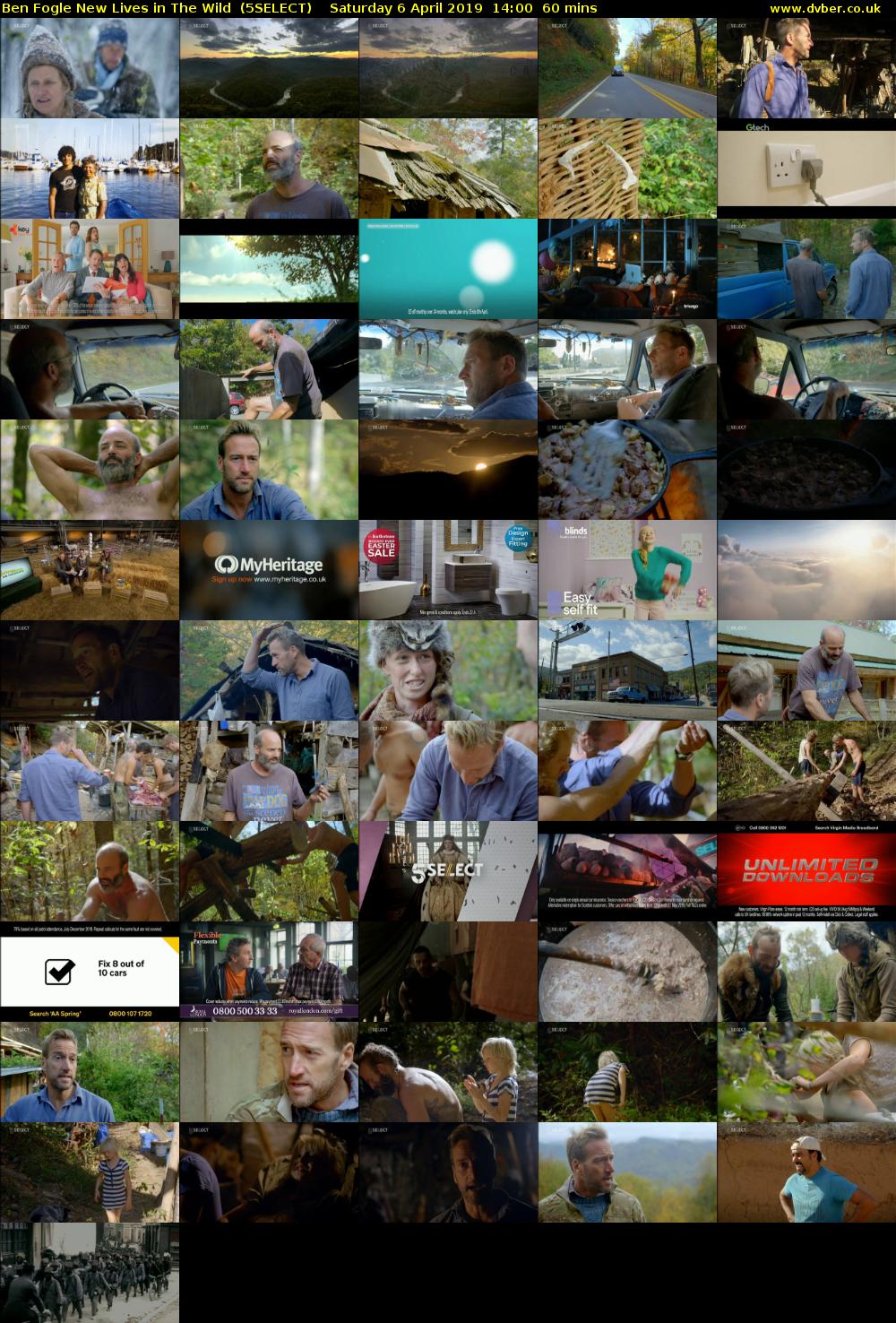 Ben Fogle New Lives in The Wild  (5SELECT) Saturday 6 April 2019 14:00 - 15:00