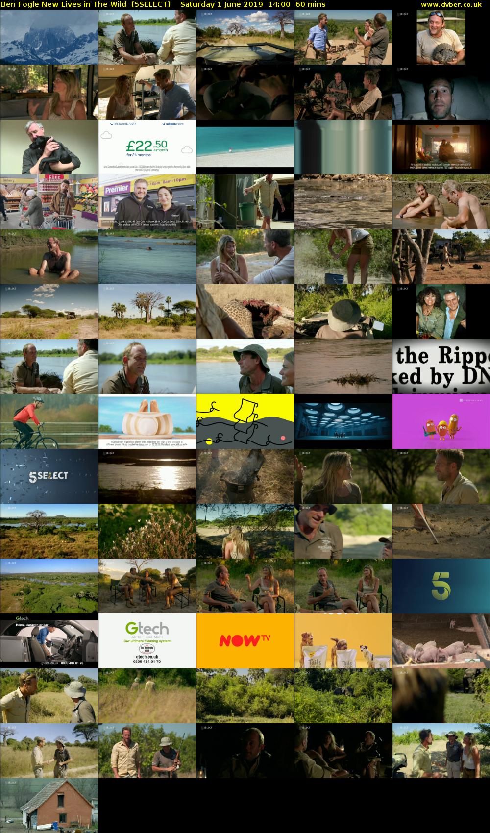 Ben Fogle New Lives in The Wild  (5SELECT) Saturday 1 June 2019 14:00 - 15:00