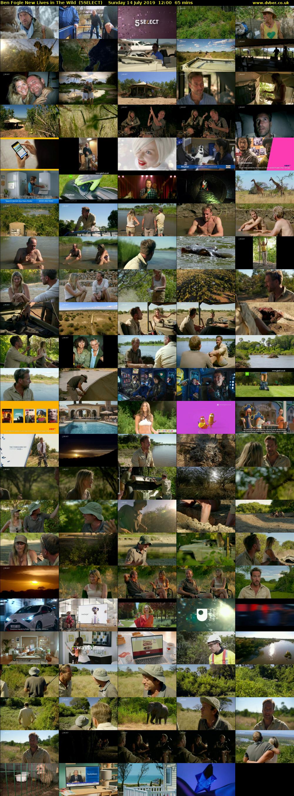 Ben Fogle New Lives in The Wild  (5SELECT) Sunday 14 July 2019 12:00 - 13:05