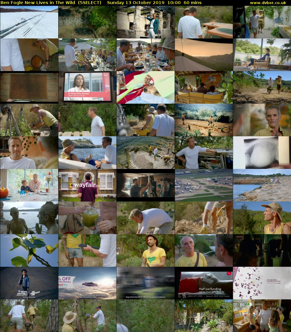 Ben Fogle New Lives in The Wild  (5SELECT) Sunday 13 October 2019 10:00 - 11:00