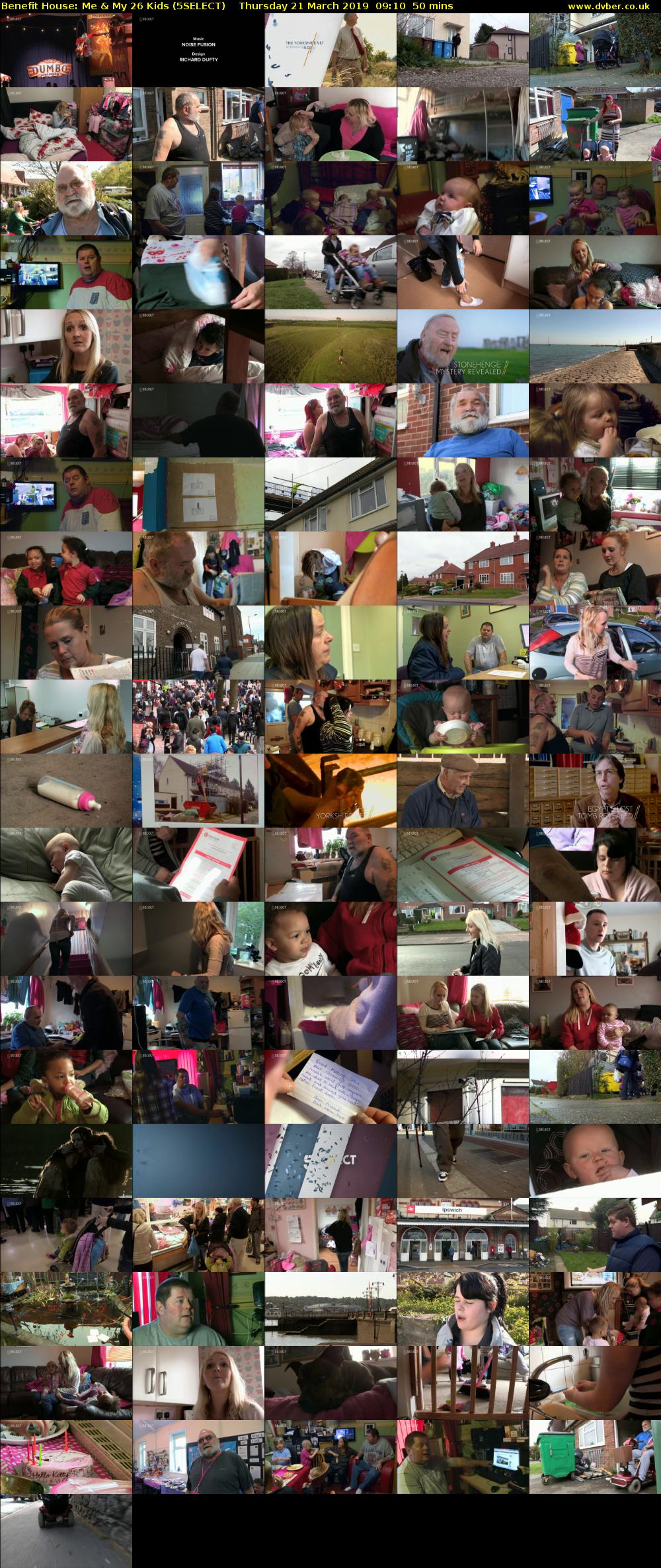 Benefit House: Me & My 26 Kids (5SELECT) Thursday 21 March 2019 09:10 - 10:00