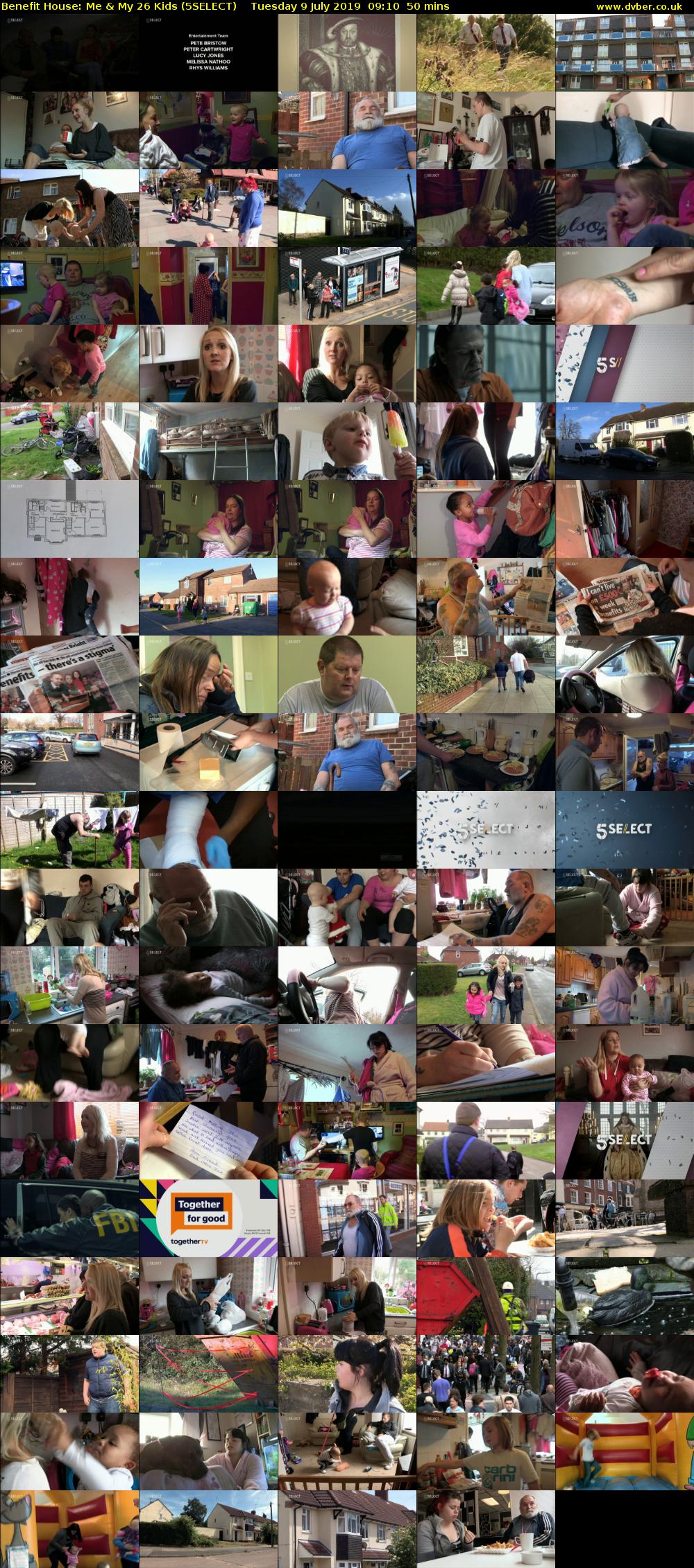 Benefit House: Me & My 26 Kids (5SELECT) Tuesday 9 July 2019 09:10 - 10:00
