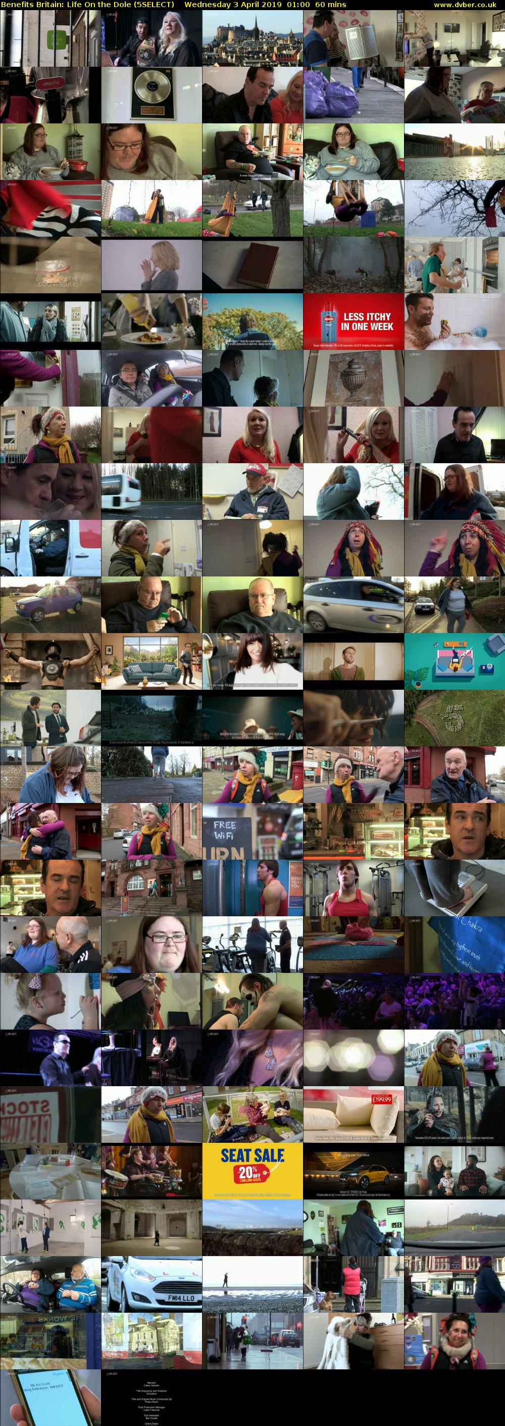 Benefits Britain: Life On the Dole (5SELECT) Wednesday 3 April 2019 01:00 - 02:00