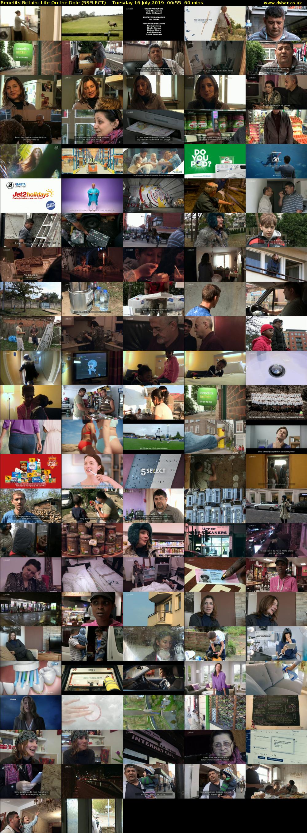 Benefits Britain: Life On the Dole (5SELECT) Tuesday 16 July 2019 00:55 - 01:55