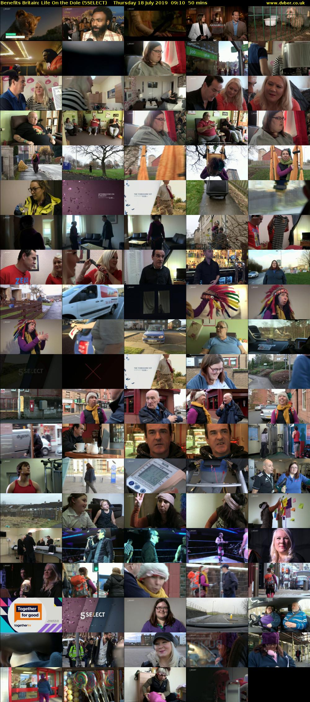 Benefits Britain: Life On the Dole (5SELECT) Thursday 18 July 2019 09:10 - 10:00