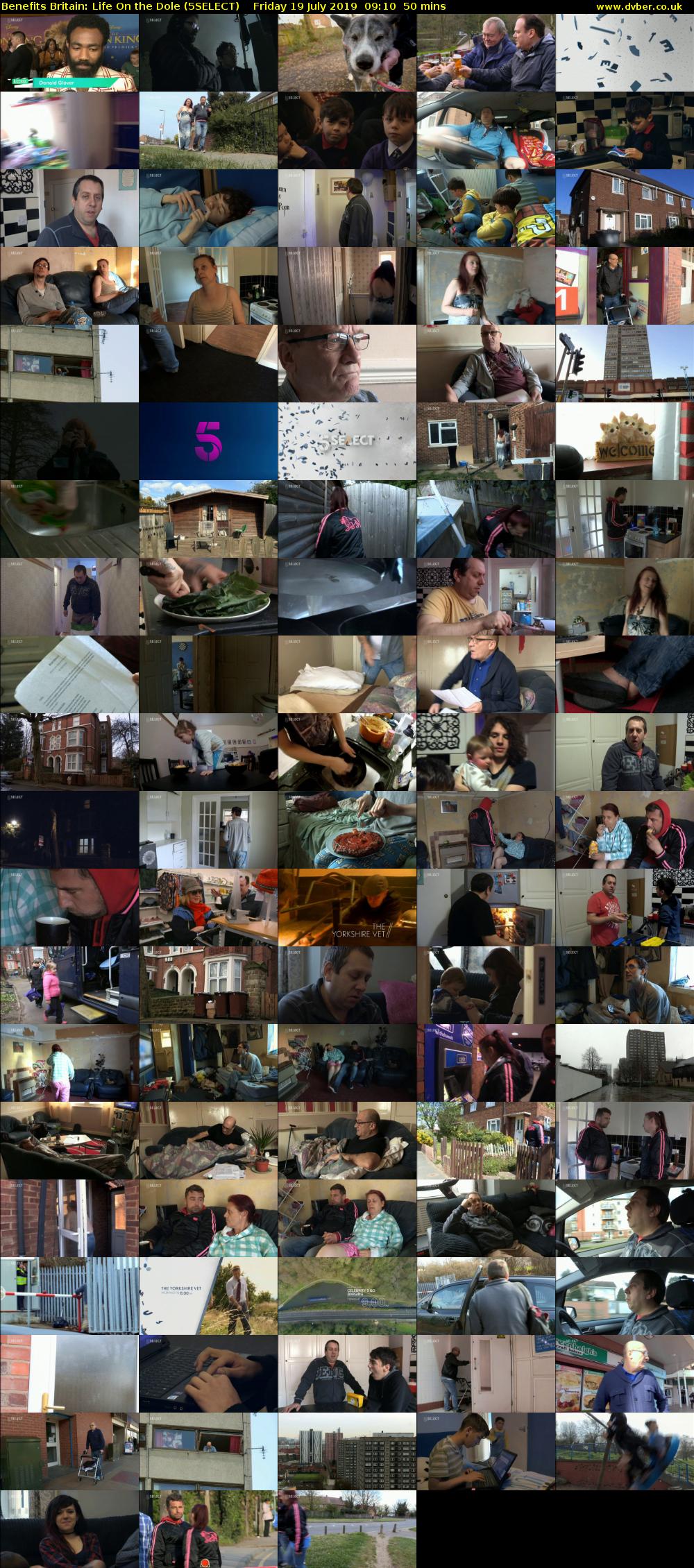 Benefits Britain: Life On the Dole (5SELECT) Friday 19 July 2019 09:10 - 10:00