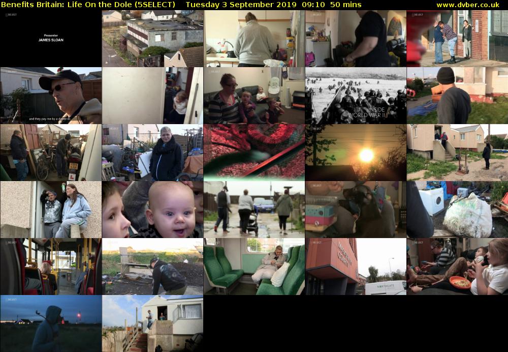 Benefits Britain: Life On the Dole (5SELECT) Tuesday 3 September 2019 09:10 - 10:00