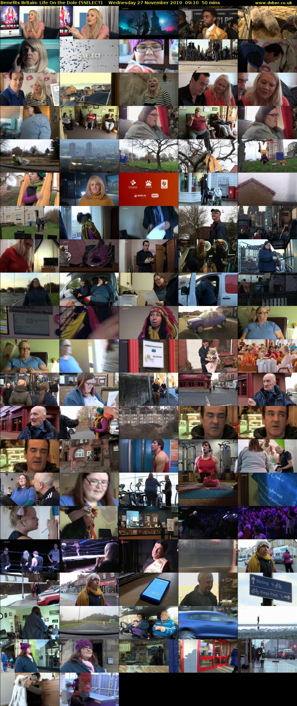 Benefits Britain: Life On the Dole (5SELECT) Wednesday 27 November 2019 09:10 - 10:00