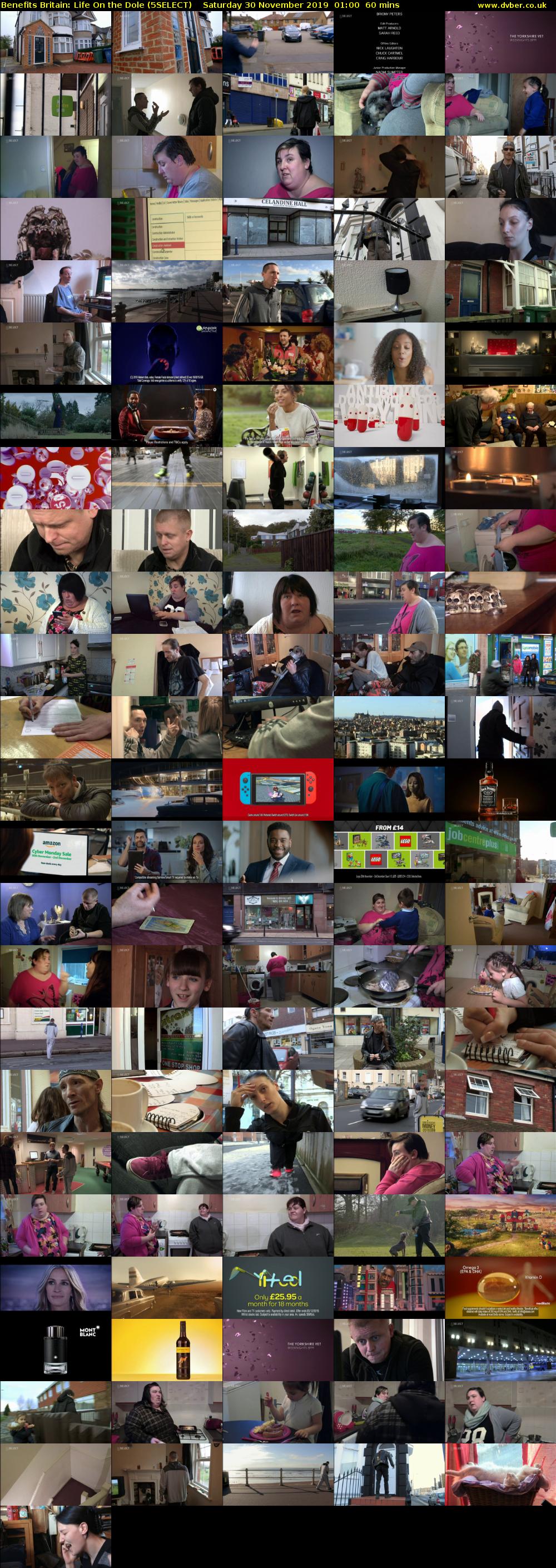 Benefits Britain: Life On the Dole (5SELECT) Saturday 30 November 2019 01:00 - 02:00