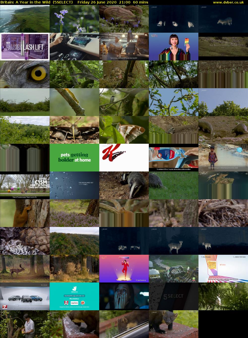 Britain: A Year in the Wild  (5SELECT) Friday 26 June 2020 21:00 - 22:00