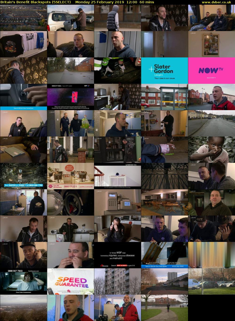 Britain's Benefit Blackspots (5SELECT) Monday 25 February 2019 12:00 - 13:00