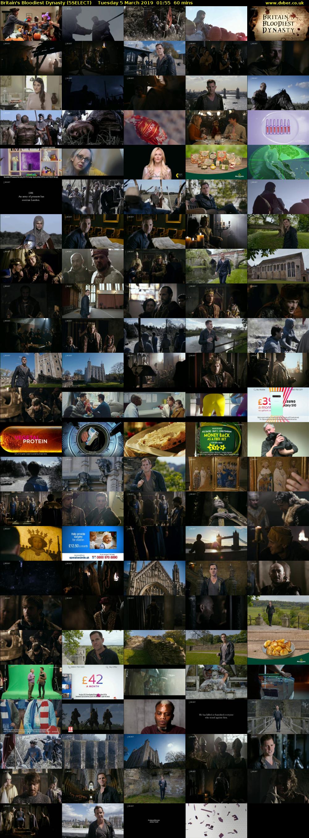 Britain's Bloodiest Dynasty (5SELECT) Tuesday 5 March 2019 01:55 - 02:55