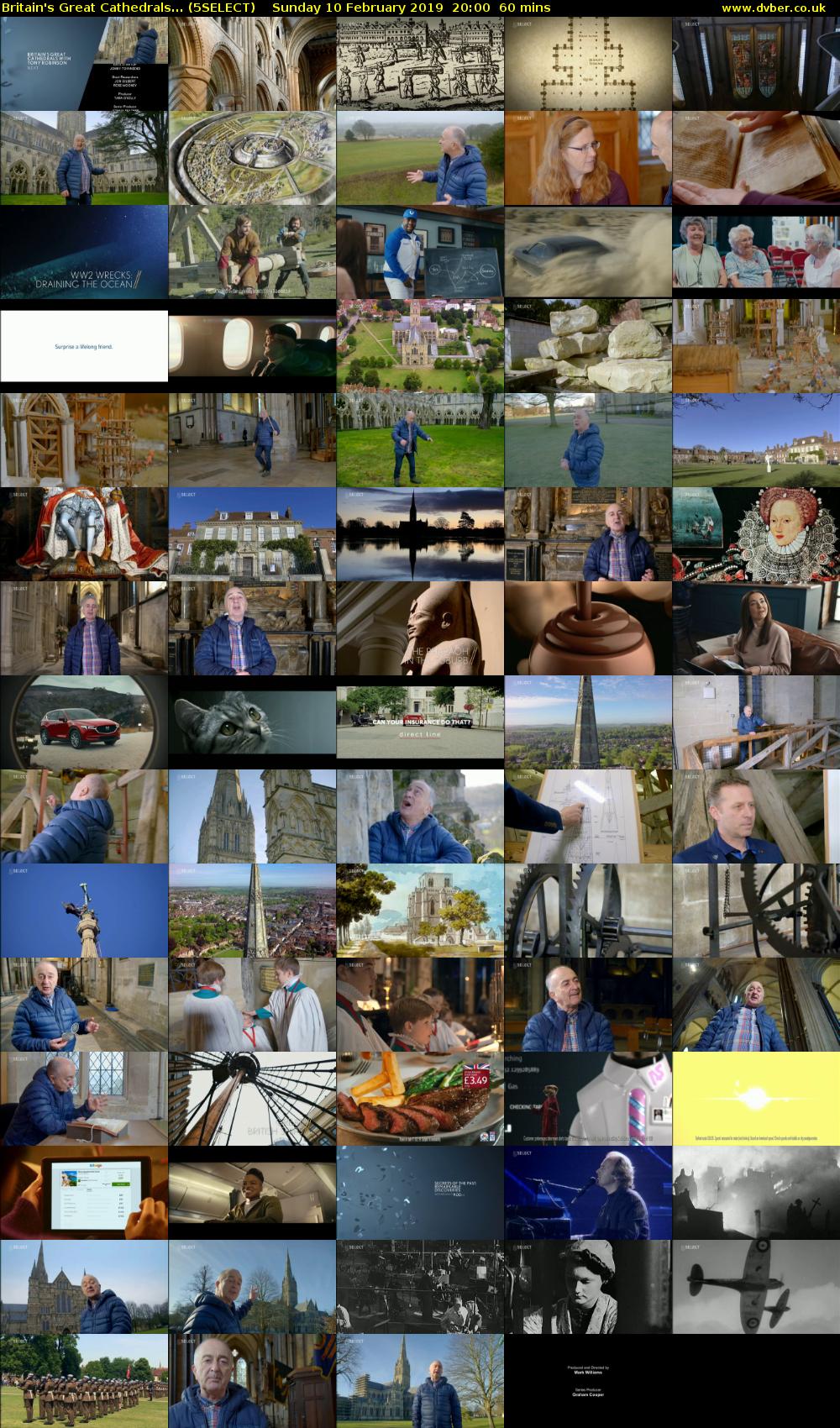 Britain's Great Cathedrals... (5SELECT) Sunday 10 February 2019 20:00 - 21:00