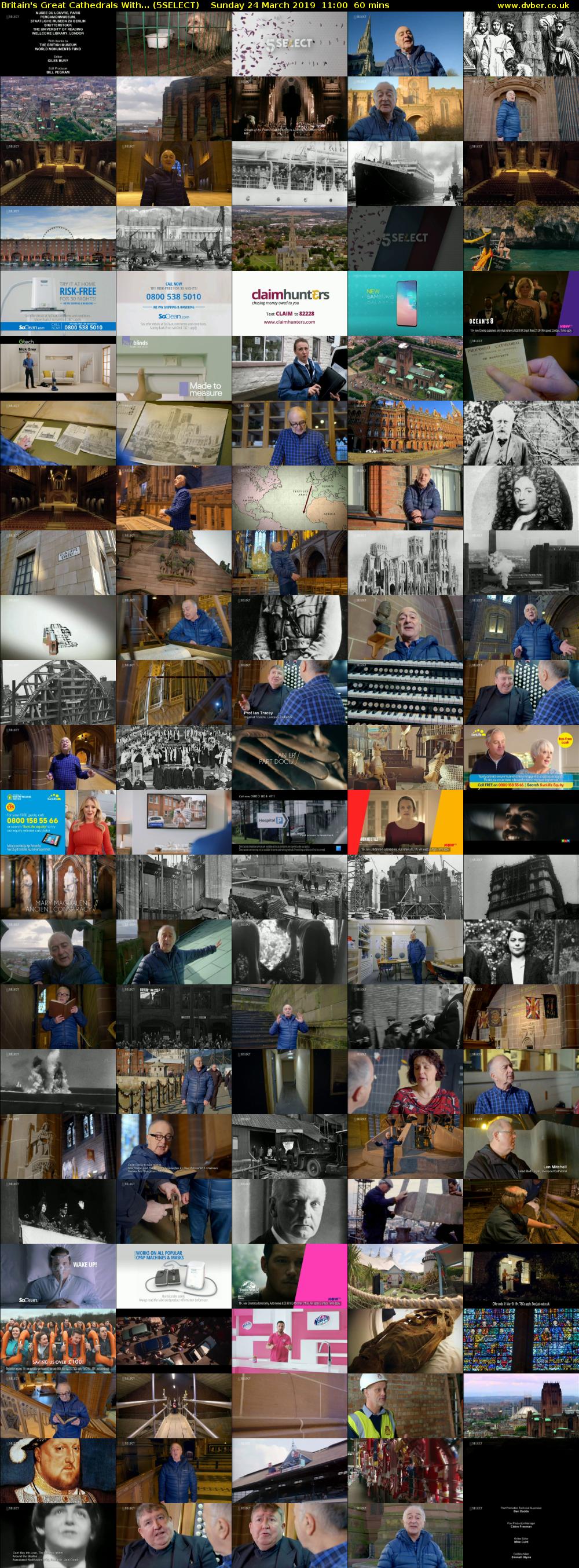 Britain's Great Cathedrals With... (5SELECT) Sunday 24 March 2019 11:00 - 12:00